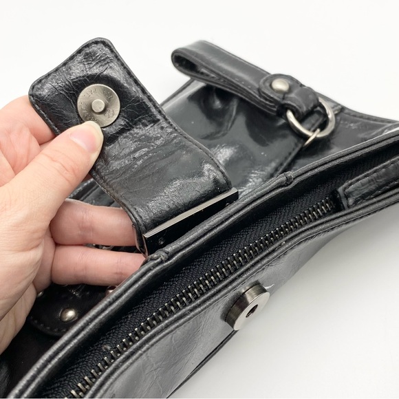 Guess Patent Leather Studded Wristlet - Picture 3 of 6